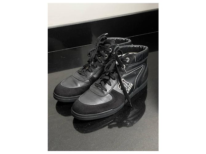 Sneakers Chanel in pelle nera Taglia 41 Nero - vista 2