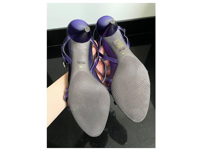 Prada Leder Pumps Lila Lavendel Größe 40.5 - Ansicht 6