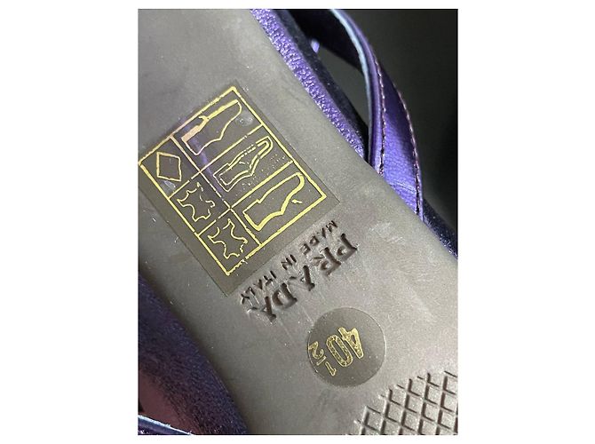 Prada Leder Pumps Lila Lavendel Größe 40.5 - Ansicht 7