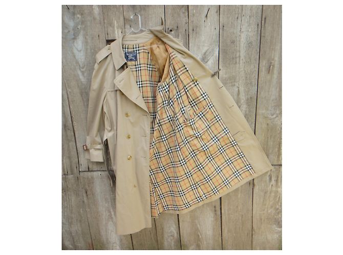 trench da uomo vintage Burberry 54 Beige - vista 2