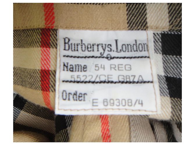 trench da uomo vintage Burberry 54 Beige - vista 6
