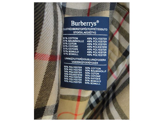 trench da uomo vintage Burberry 54 Beige - vista 7