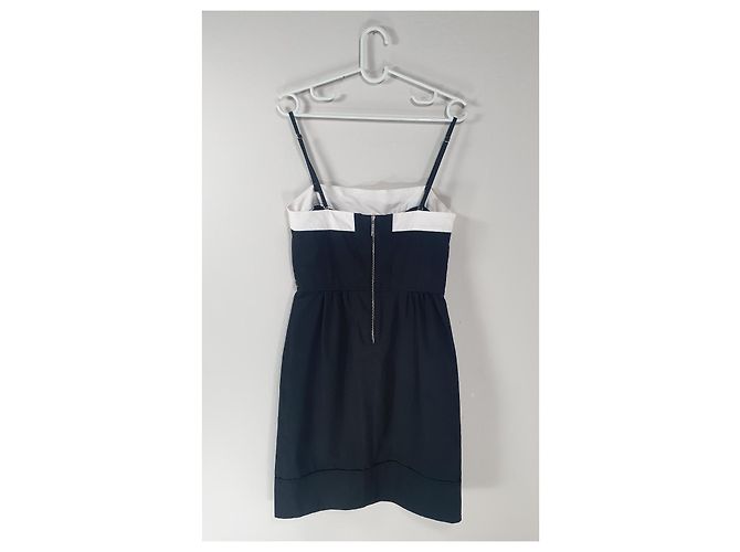Sportmax Kleid schwarz weiß Baumwolle - Ansicht 4