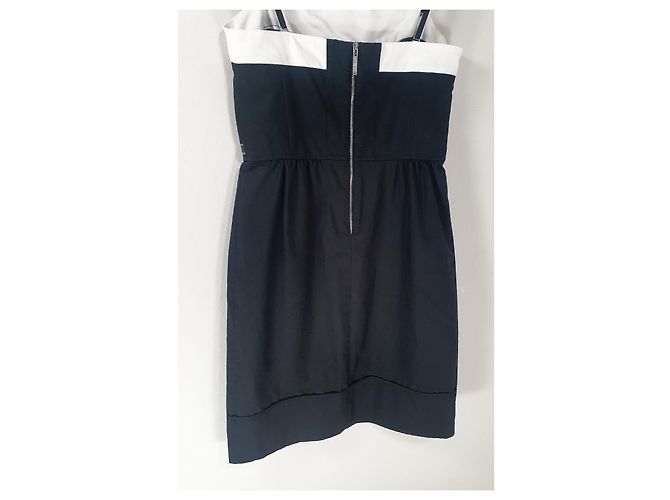 Sportmax Kleid schwarz weiß Baumwolle - Ansicht 5