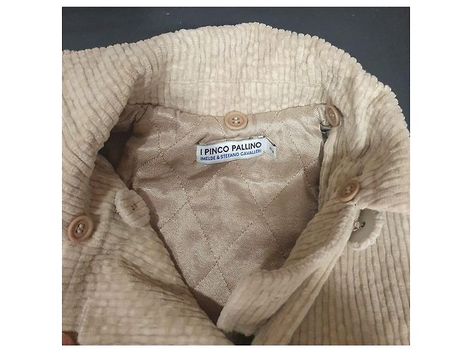 Autre Marque I Pinco Pallino Mantel Beige Baumwolle Mädchen - Ansicht 4