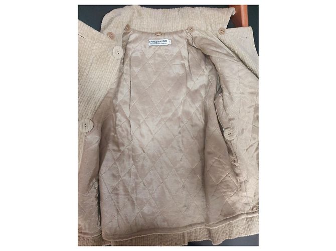 Autre Marque I Pinco Pallino Mantel Beige Baumwolle Mädchen - Ansicht 5