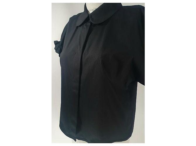 Cos Top Chemise Nera Nero - vista 4