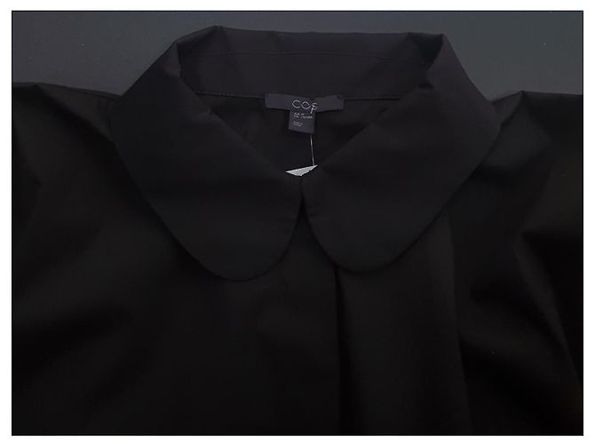 Cos Top Chemise Nera Nero - vista 5