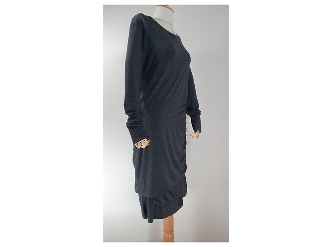 Day Birger & Mikkelsen Day Kimie Kleid Dunkelgrau Anthrazitgrau - Ansicht 2