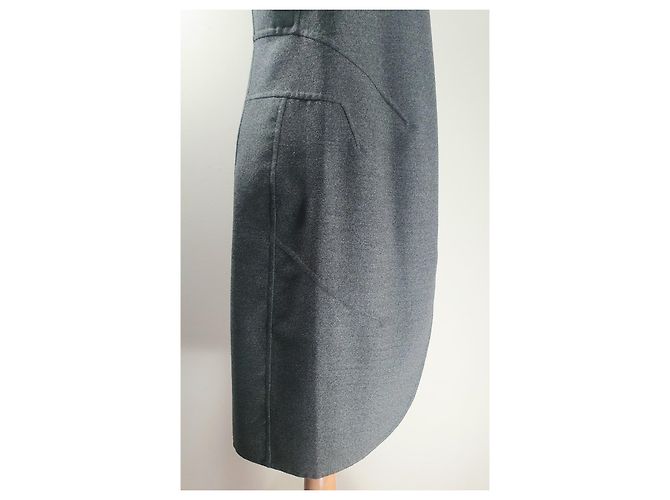 Yves Saint Laurent Wollkleid Grau - Ansicht 4