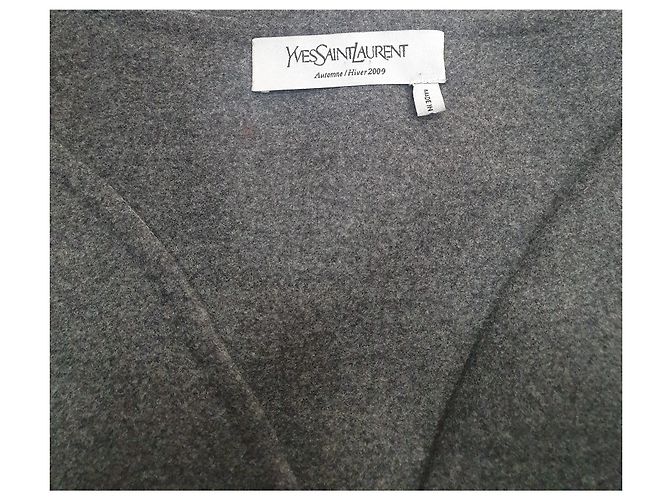 Yves Saint Laurent Wollkleid Grau - Ansicht 7