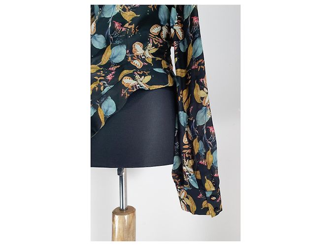 Top de seda con estampado floral Nicholas Kirkwood Multicolor - vista 5