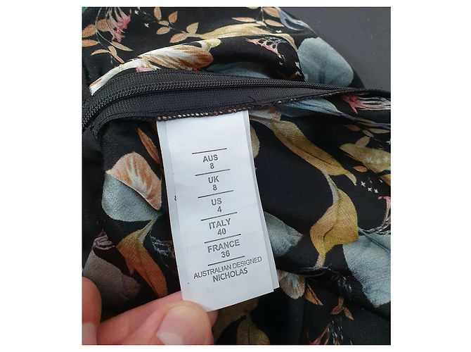 Top de seda con estampado floral Nicholas Kirkwood Multicolor - vista 7