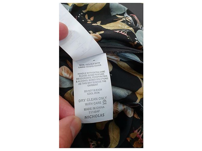 Top de seda con estampado floral Nicholas Kirkwood Multicolor - vista 8