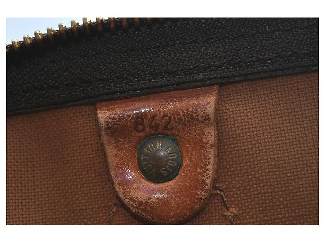 Monceau Authentische Louis Vuitton Monogram Speedy 35 Handtasche M.41524 LV G0137 Braun - Ansicht 4