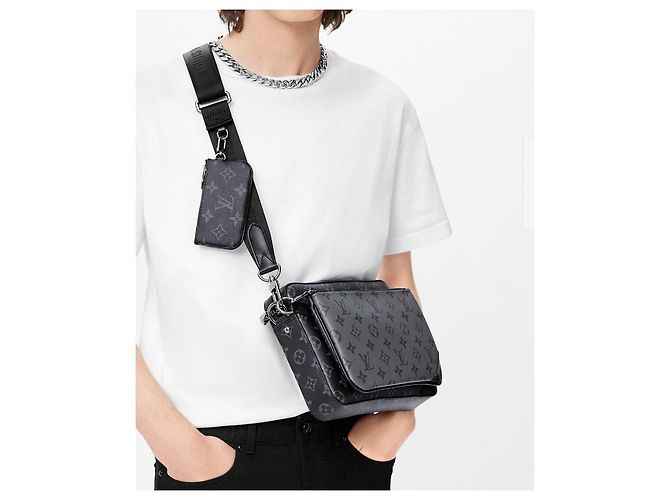 Louis Vuitton LV Trio messenger Eclipse reverse nuovo Grigio - vista 2