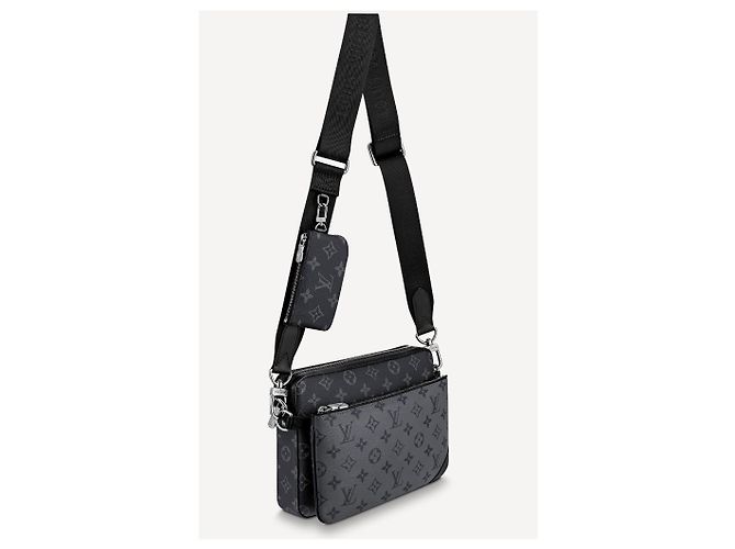 Louis Vuitton LV Trio messenger Eclipse reverse nuovo Grigio - vista 3