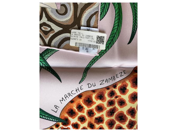 Square Hermès der Sambesi-Markt Pink - Ansicht 6
