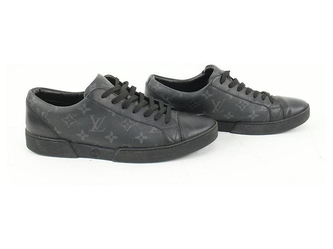 Louis Vuitton Herren 10 US Schwarzer Monogramm Eclipse Luxemburg Sneaker - Ansicht 8