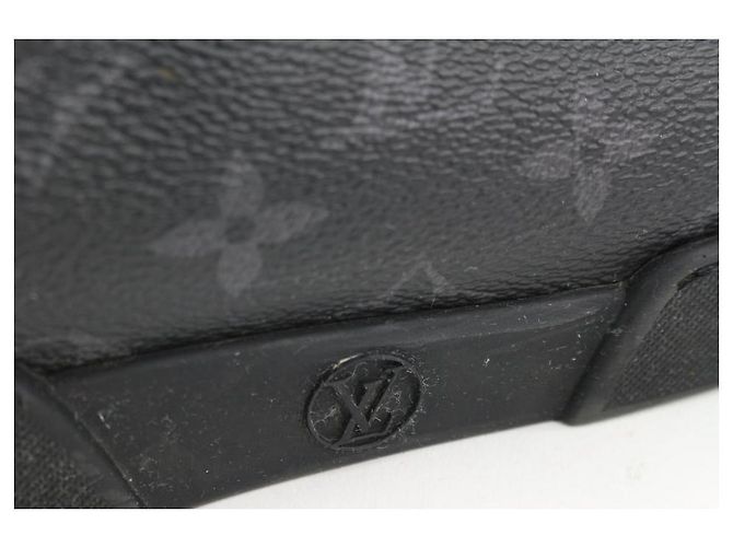 Louis Vuitton Herren 10 US Schwarzer Monogramm Eclipse Luxemburg Sneaker - Ansicht 9