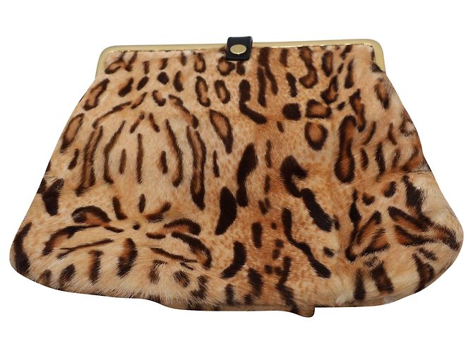 Pochette Jimmy Choo con stampa leopardata in capelli castani - vista 2