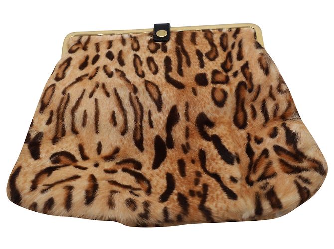 Pochette Jimmy Choo con stampa leopardata in capelli castani - vista 3