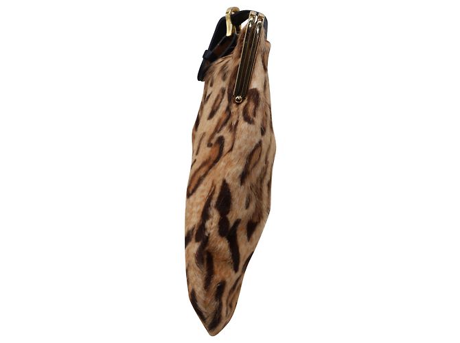 Pochette Jimmy Choo con stampa leopardata in capelli castani - vista 5