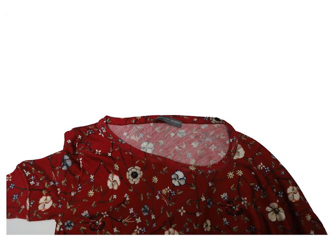 Alexander McQueen Asymmetric Back Draped Floral Dress in Multicolor Wool - view 8