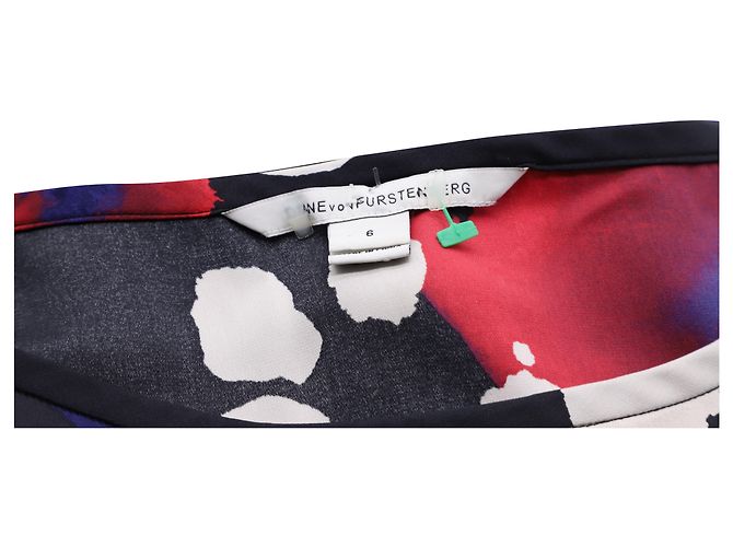 Diane Von Furstenberg Abito New Della Stampato in Seta Multicolor Multicolore - vista 2