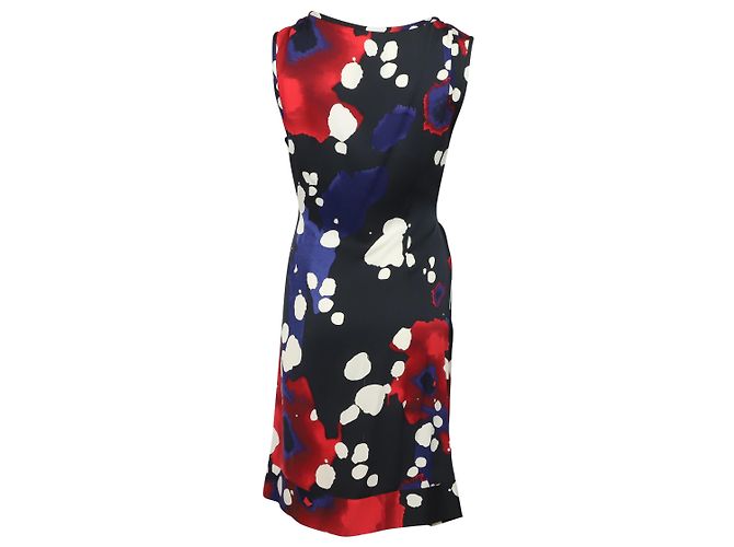 Diane Von Furstenberg Abito New Della Stampato in Seta Multicolor Multicolore - vista 3