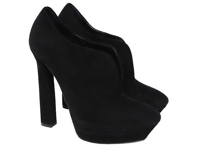 Stivaletti Bottega Veneta in Pelle Scamosciata Nera Nero - vista 3