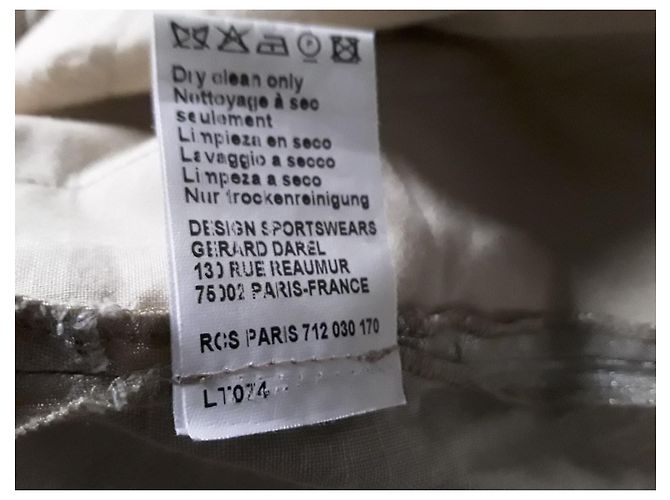 Gerard Darel Silberne Leinenhose mit hoher Taille - Ansicht 7