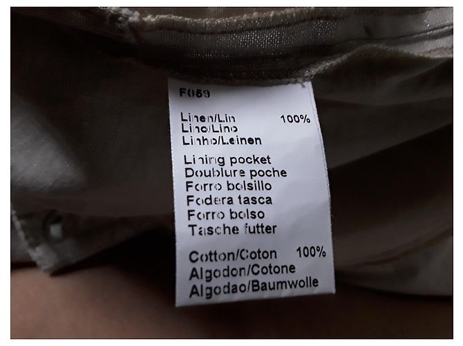 Gerard Darel Silberne Leinenhose mit hoher Taille - Ansicht 8