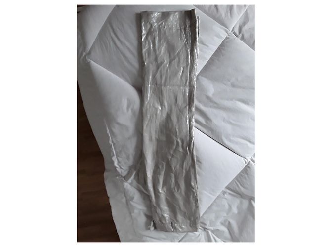 Gerard Darel Silberne Leinenhose mit hoher Taille - Ansicht 9