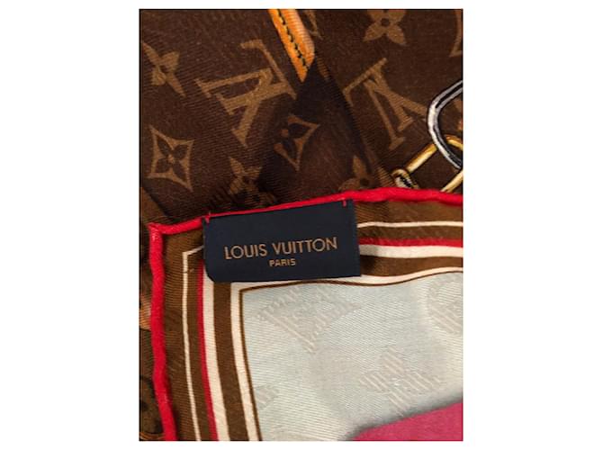 Louis Vuitton Scialle viso sempre più foderato Marrone - vista 3