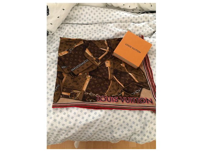 Louis Vuitton Scialle viso sempre più foderato Marrone - vista 4