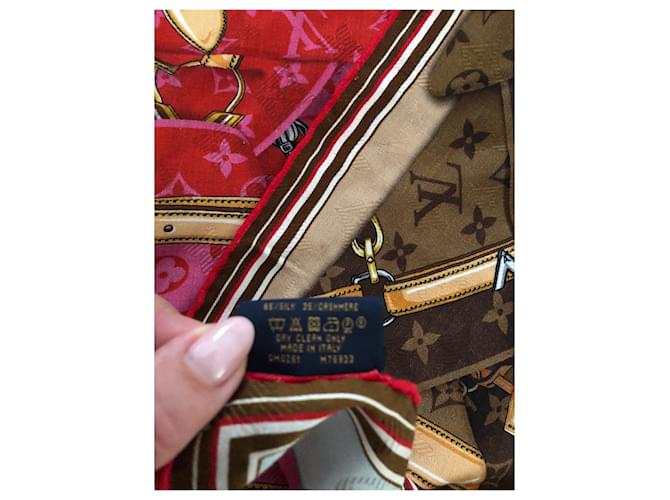 Louis Vuitton Scialle viso sempre più foderato Marrone - vista 5