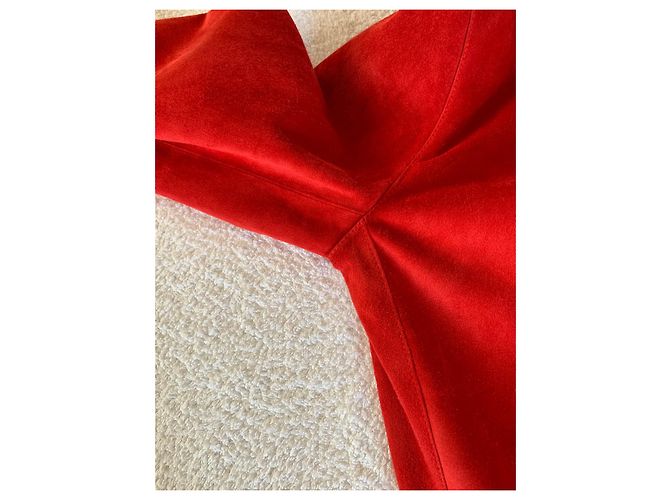 Loewe Red suede bomber jacket - view 12