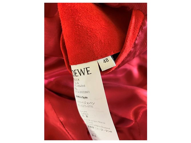Loewe Red suede bomber jacket - view 5