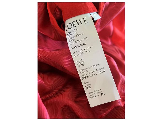Loewe Red suede bomber jacket - view 6