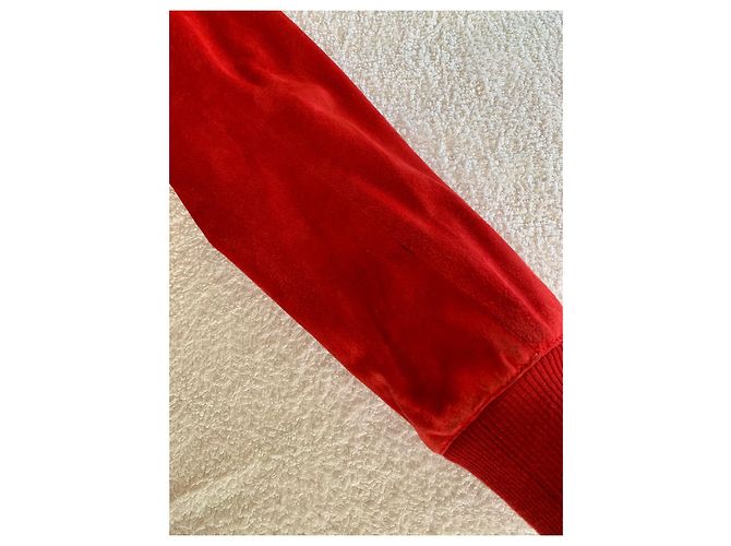 Loewe Red suede bomber jacket - view 7