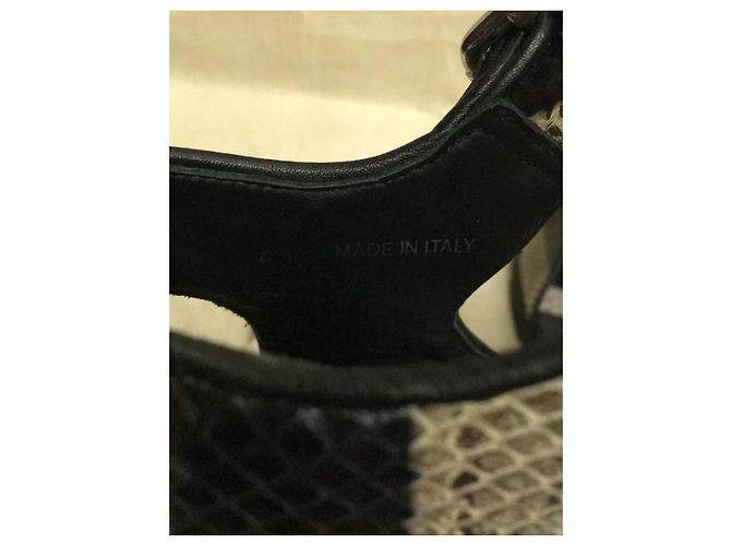 GIVENCHY Python leather / air sole / strap sandals / sandals / 41 / Black - view 5