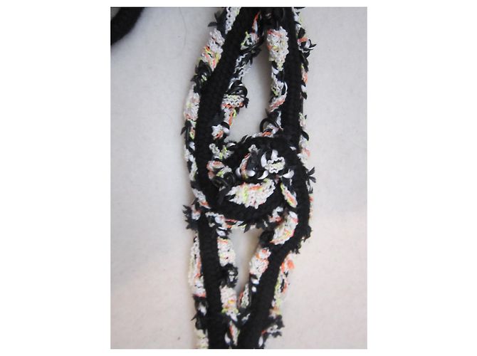 Cinturón Chanel de cuerda negro 80 cm - vista 5