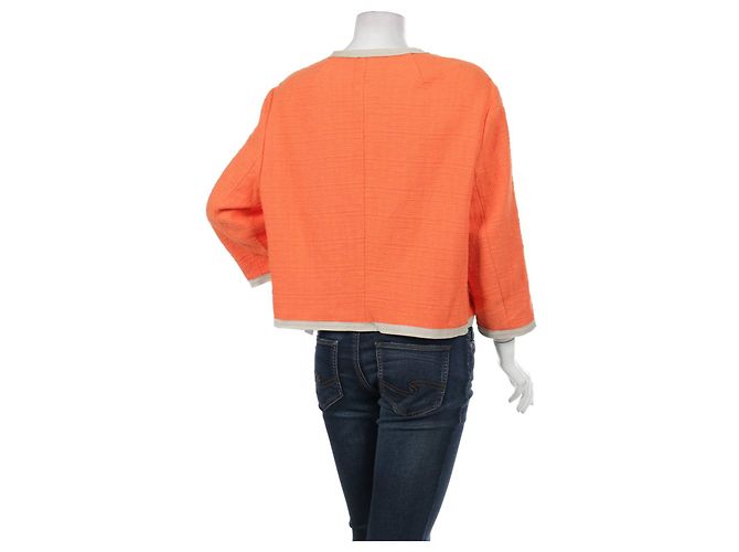 Blazer Laurèl Naranja de Algodón y Elastano XL Beige - vista 2
