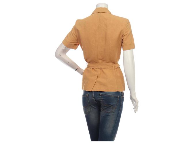 Aigner Blazer Orange Leinen Viscose - Ansicht 2