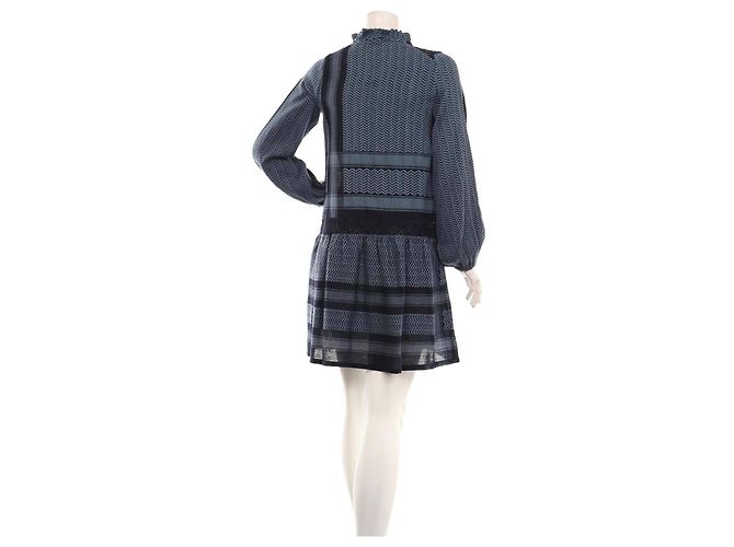 Vestido de algodón azul Cecilie Copenhagen - vista 2