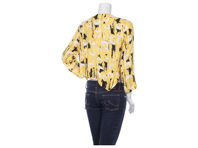 Top de viscosa amarillo Bitte Kai Rand L Multicolor - vista 2