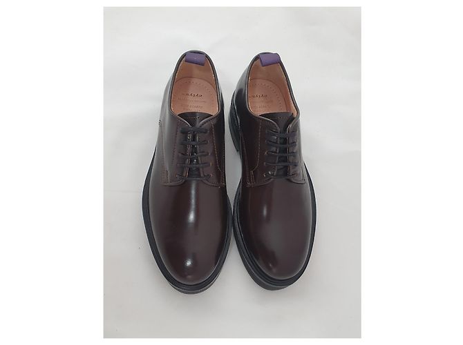 Autre Marque EYTYS Schnürschuhe aus Leder Braun - Ansicht 2