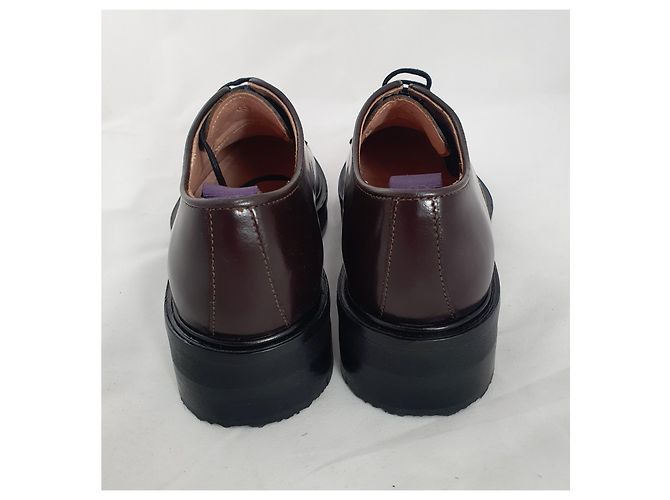 Autre Marque EYTYS Schnürschuhe aus Leder Braun - Ansicht 4