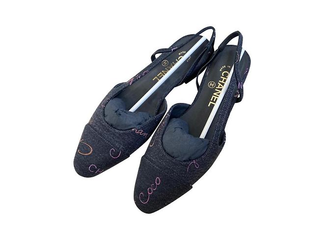 Chanel slingback Blue - view 2